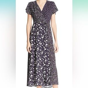 French connection rap midi dress
